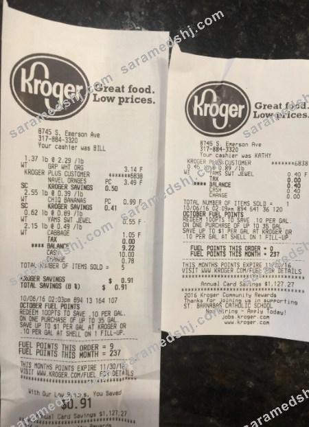 Kroger company payment check